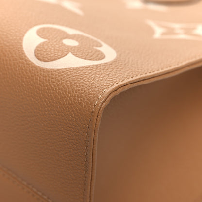 Louis Vuitton Empreinte Monogram Giant Onthego MM Arizona Creme 8 of 10