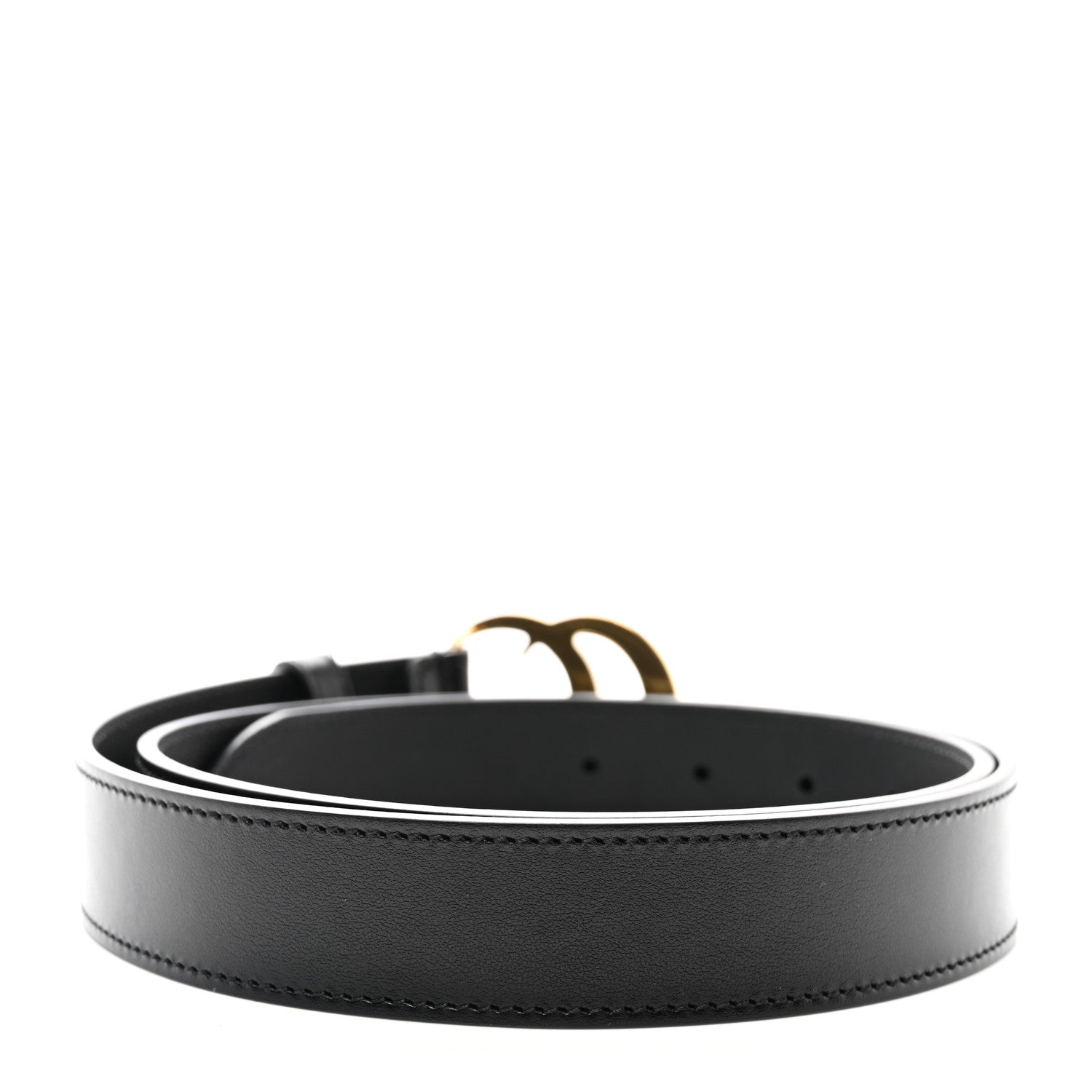 Gucci Calfskin Double G 30mm Belt 95 38 Black 2 of 7