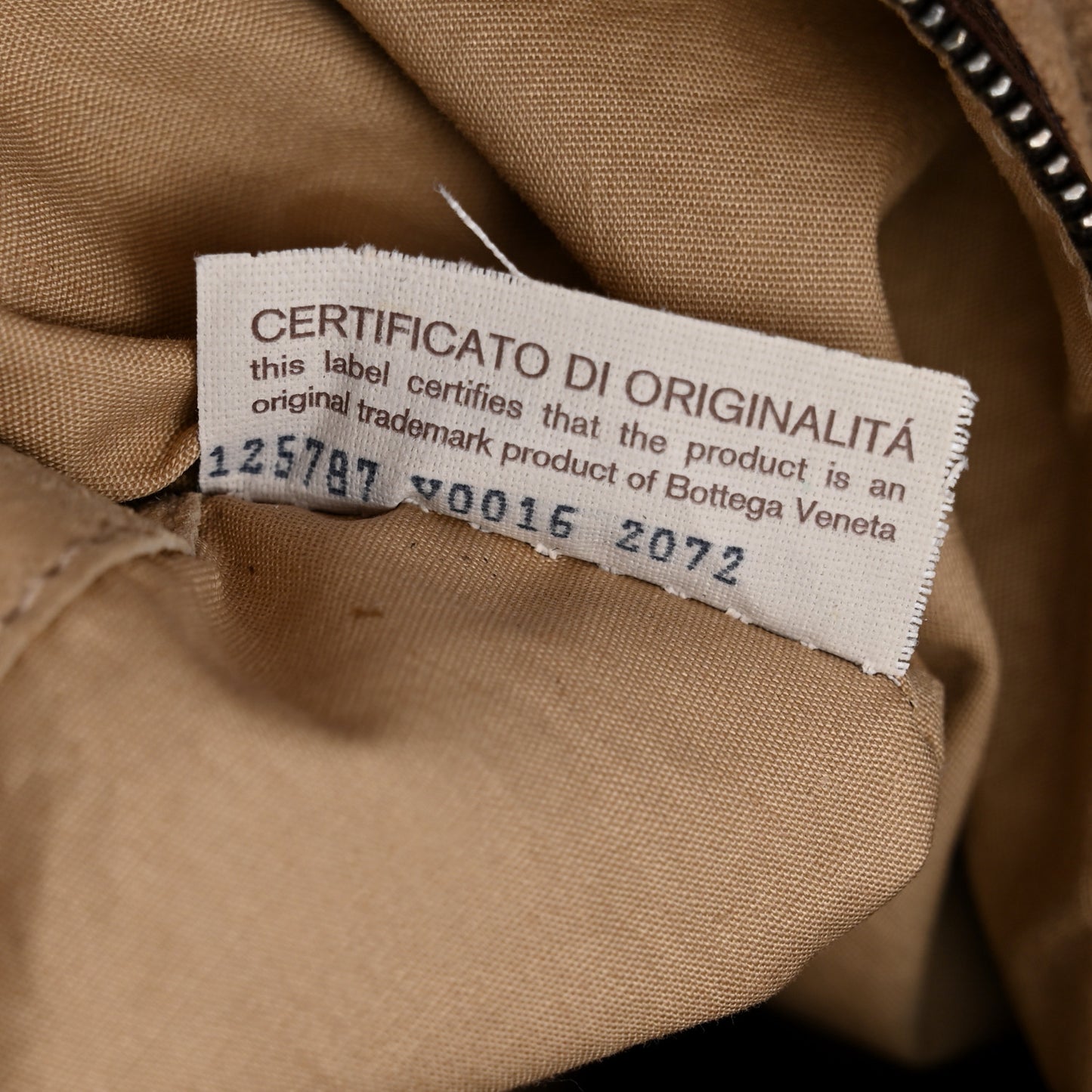 Nappa Intrecciato Medium Campana Hobo Ebano