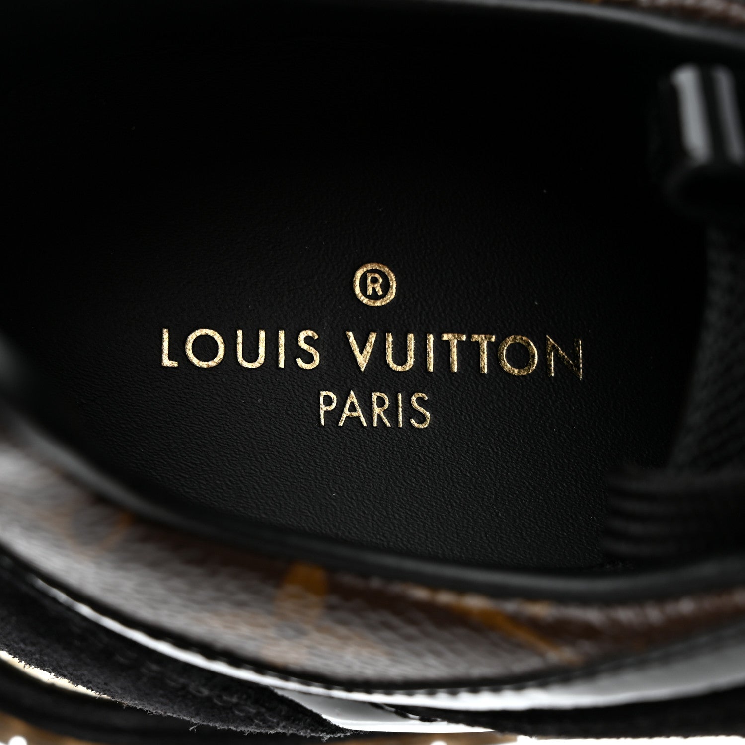 Louis Vuitton Suede Monogram Run Away Sneakers 36.5 Black 6 of 8