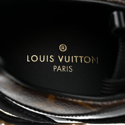 Louis Vuitton Suede Monogram Run Away Sneakers 36.5 Black 6 of 8