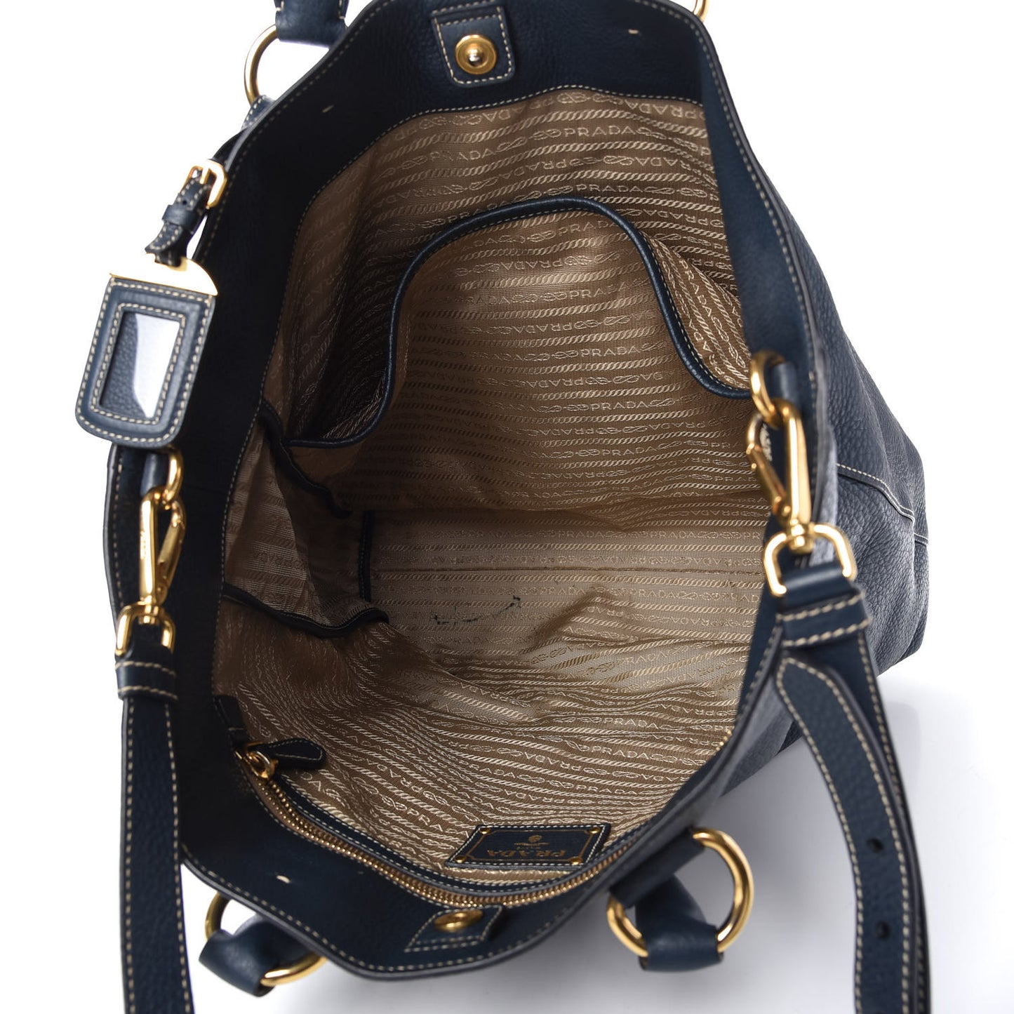 Vitello Daino Shopping Tote Inchiostro