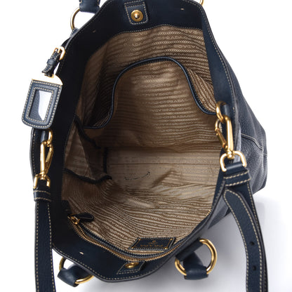 Prada Vitello Daino Shopping Tote Inchiostro 5 of 11
