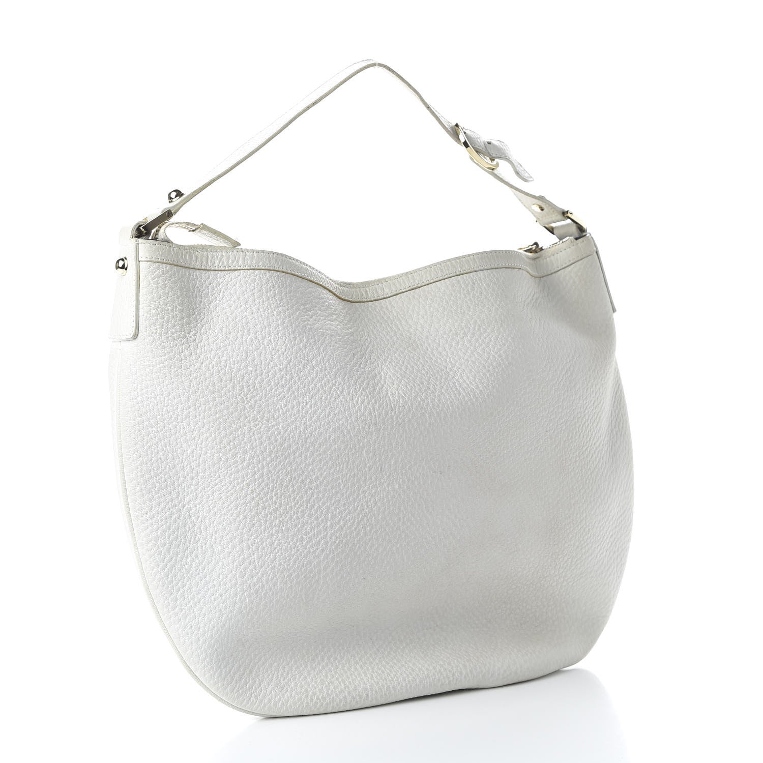 Gucci Calfskin Web Blondie Hobo White 3 of 12