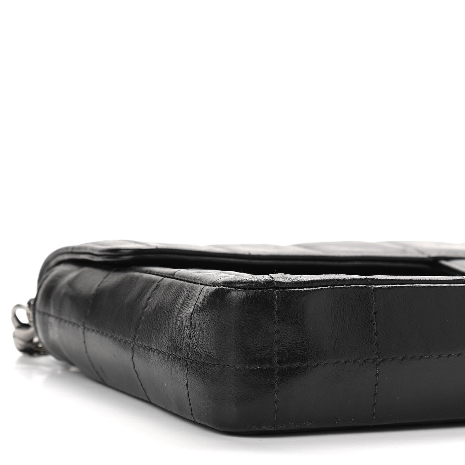 Chanel Lambskin East West Chocolate Bar Flap Black 10 of 12