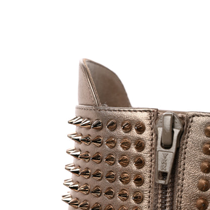 Christian Louboutin Calfskin Perle Spiked Hongroise 85 Ankle Boots 37 Colombe 8 of 13