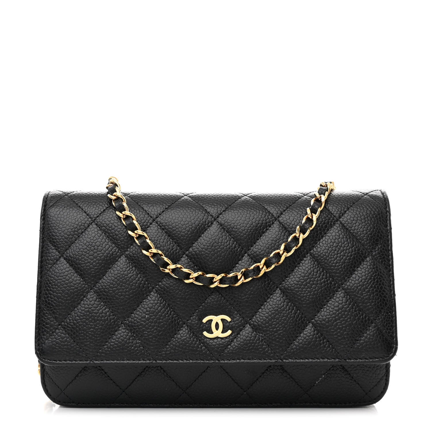 Chanel Caviar Quilted Wallet On Chain WOC Black 1 of 12