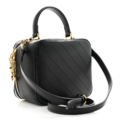 Gucci Sakai Be Green Calfskin Diagonal Stitched Blondie Top Handle Bag Black 3 of 11
