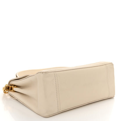 Louis Vuitton Smooth Calfskin Soft Dauphine MM White 4 of 11