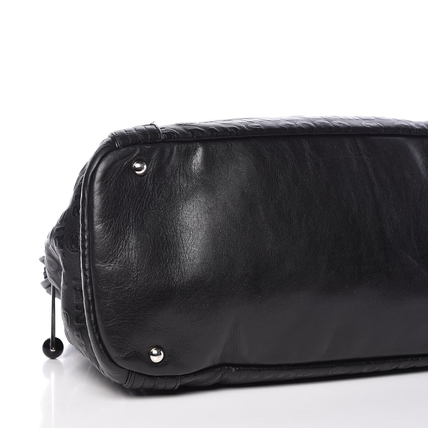 Calfskin Embossed Unlimited Large Tote Black