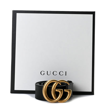 Gucci Calfskin Double G 40mm Belt 90 36 Black 5 of 5