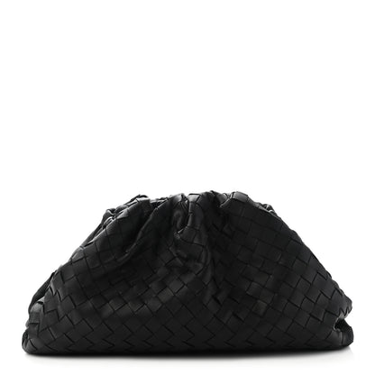 Bottega Veneta Nappa Maxi Intreccio The Pouch Oversized Clutch Black 1 of 8
