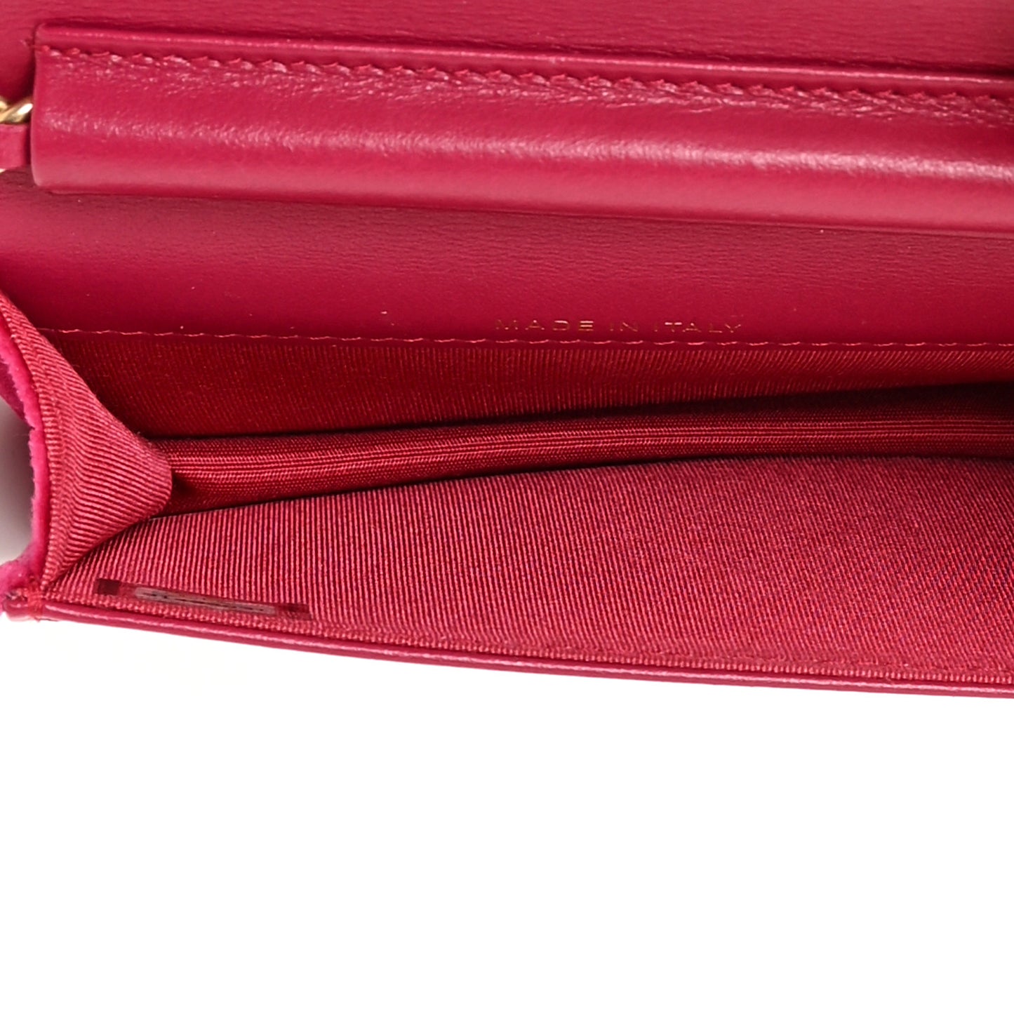 Velvet Quilted Camellia Velvet Flap Coin Purse With Chain Fuchsia