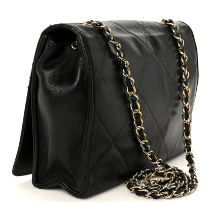 Chanel Lambskin Quilted Diamond CC Flap Black 3 of 11