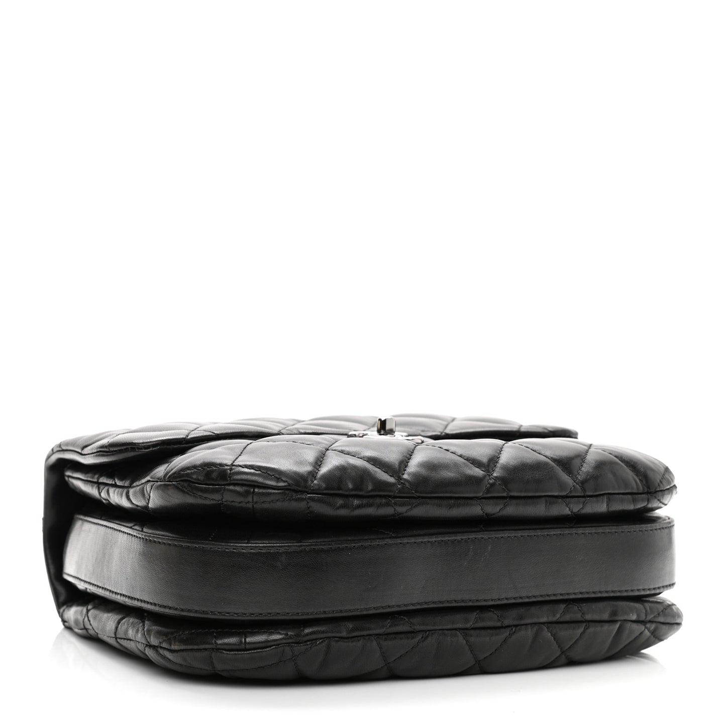 Lambskin Quilted Chanel 3 Large Flap Black