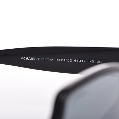 Chanel Acetate Square CC Sunglasses 5385 Black 5 of 7