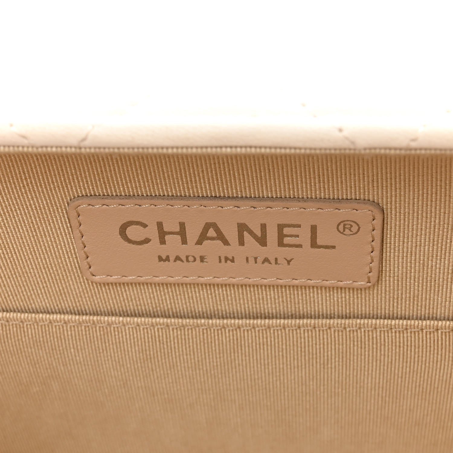 Chanel Quilted Lambskin Metal Bar Clutch Bag White 6 of 12