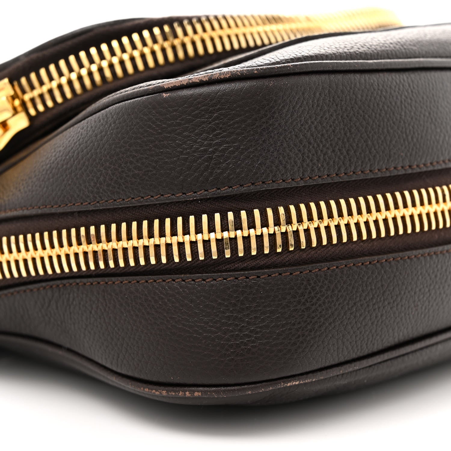 Tom Ford Pebbled Calfskin Medium Jennifer Dark Brown 10 of 15