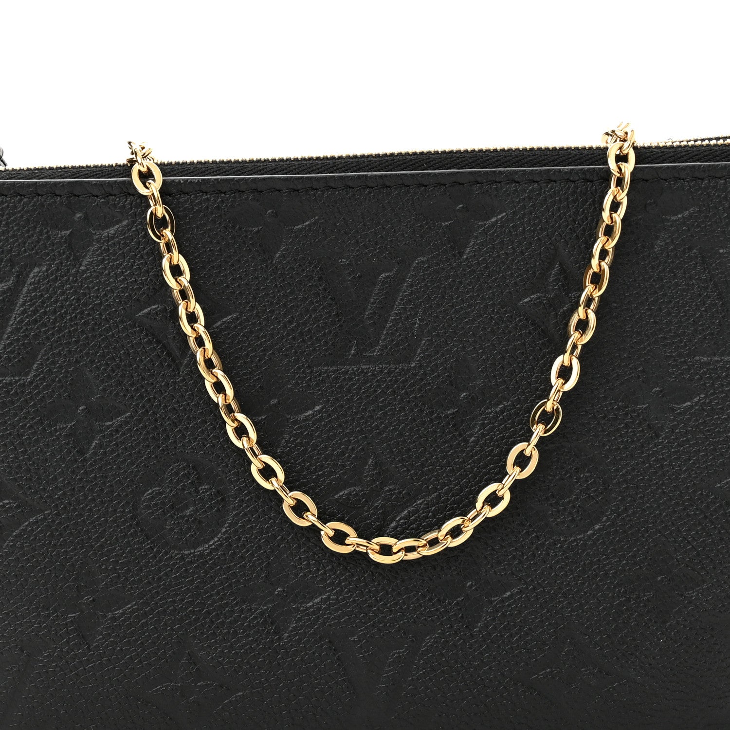 Louis Vuitton Empreinte Double Zip Pochette Black 8 of 10