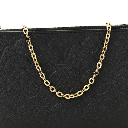 Louis Vuitton Empreinte Double Zip Pochette Black 8 of 10