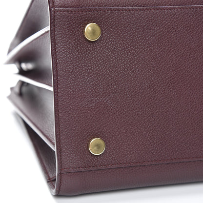Saint Laurent Grained Calfskin Small Classic Sac De Jour Amaranto 10 of 11