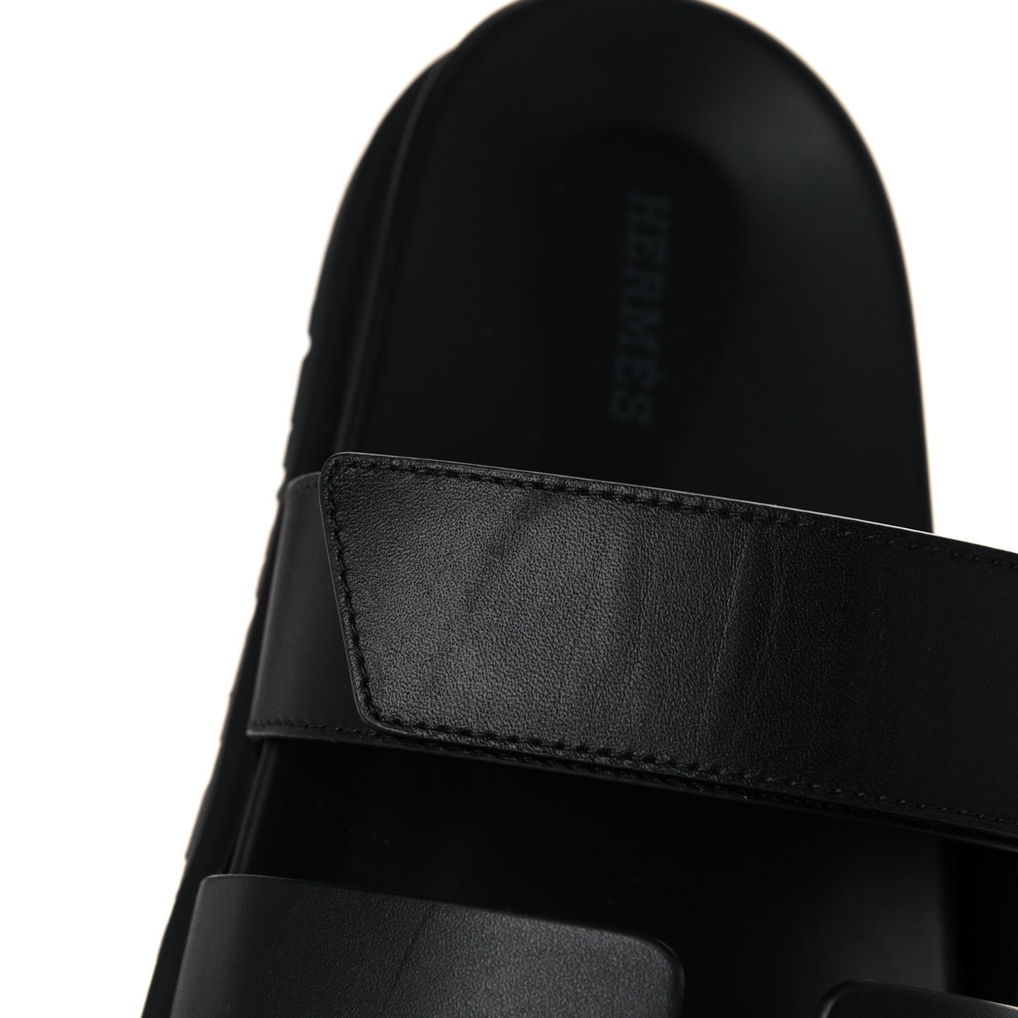 Calfskin Mens Chypre Sandals 41 Black