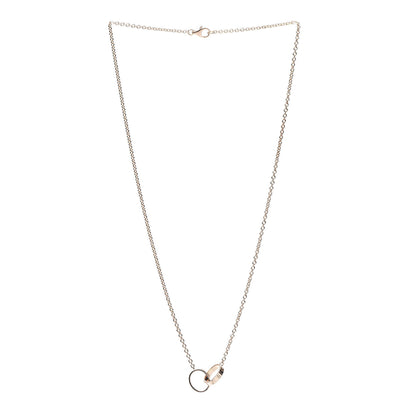 Cartier 18K Pink Gold Interlocking LOVE Necklace 3 of 6