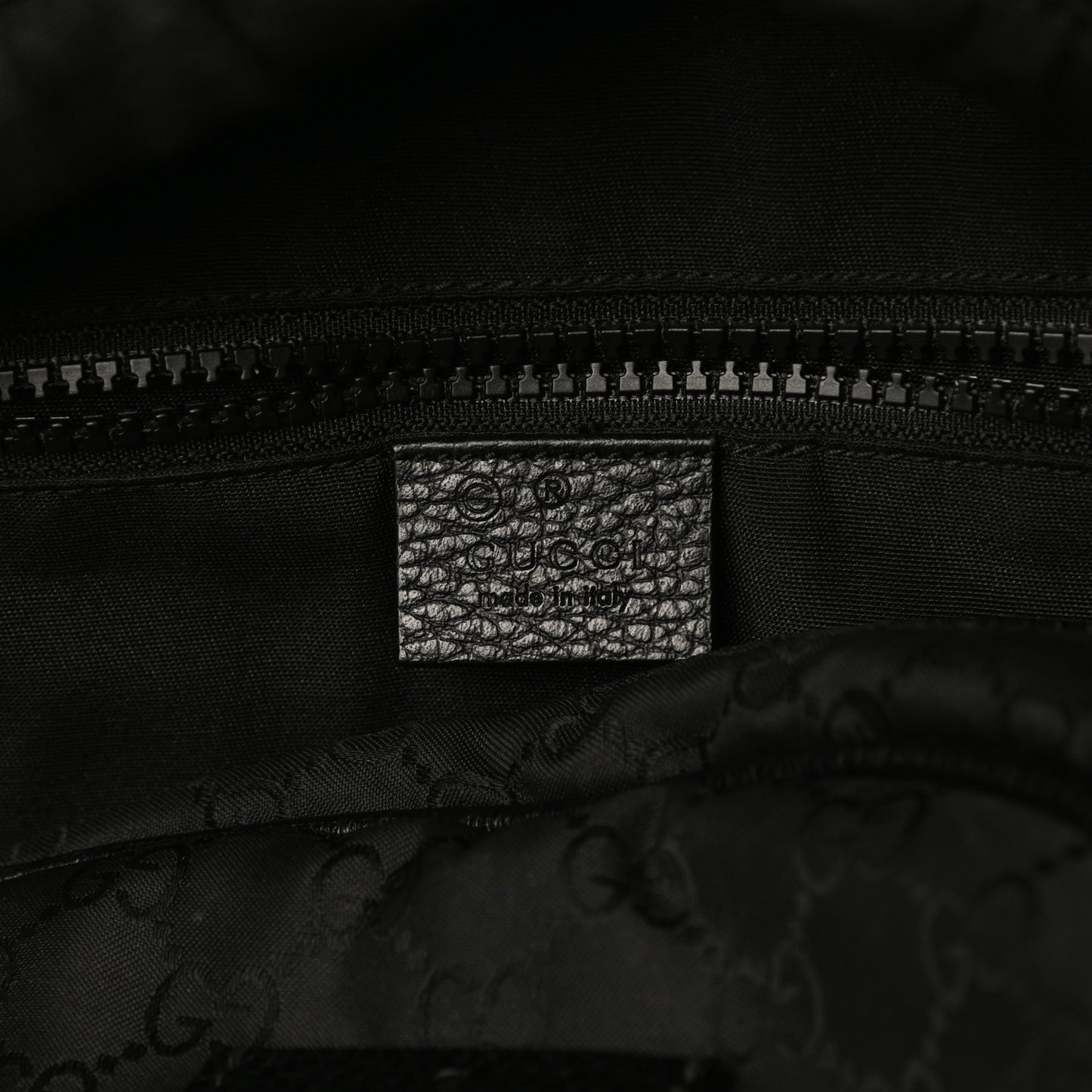 Nylon Monogram Slim Backpack Black