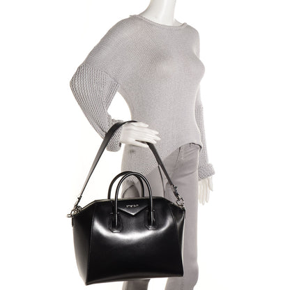 Givenchy Shiny Lord Calfskin Medium Antigona Black 2 of 13