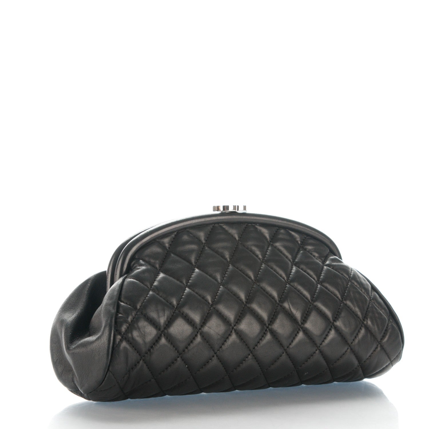 Chanel Lambskin Quilted Timeless Clutch Black 3 of 7