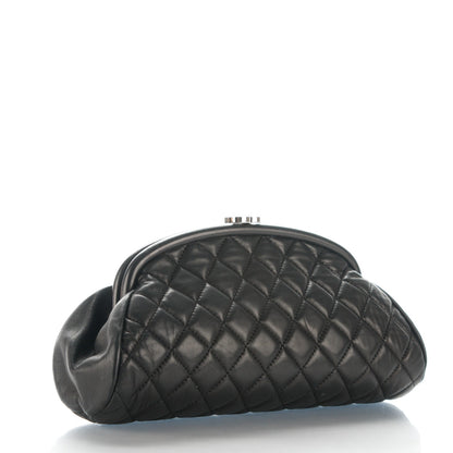 Chanel Lambskin Quilted Timeless Clutch Black 3 of 7