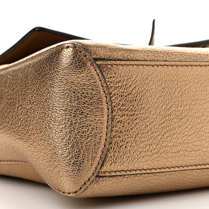 Chloe Metallic Calfskin Mini Faye Day Shoulder Bag Gold 9 of 10