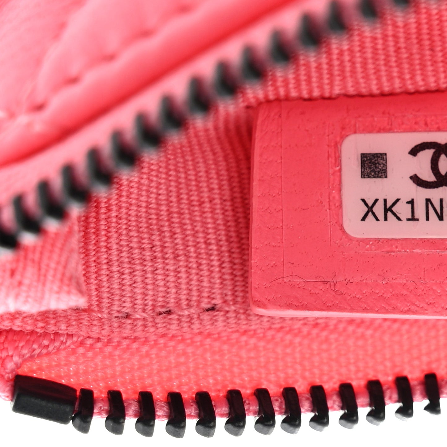 Lambskin Quilted Small Cosmetic Case Pink