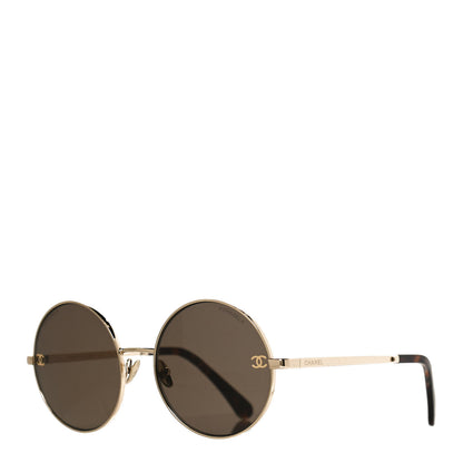 Chanel Round Sunglasses 4268 Gold 1 of 8