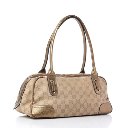 Gucci Monogram Small Princy Satchel Metallic 3 of 11