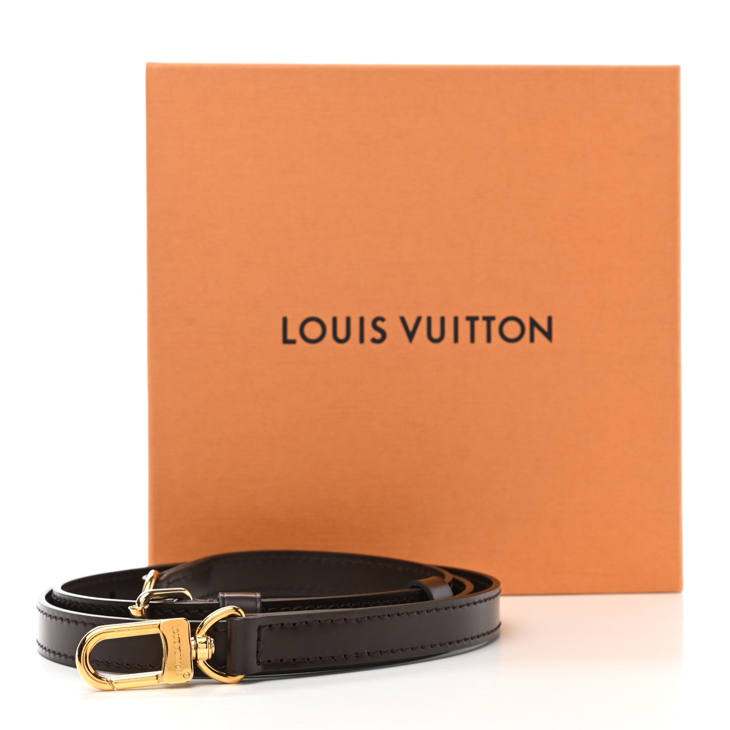 Louis Vuitton Calfskin Adjustable Shoulder Strap Brown 4 of 4