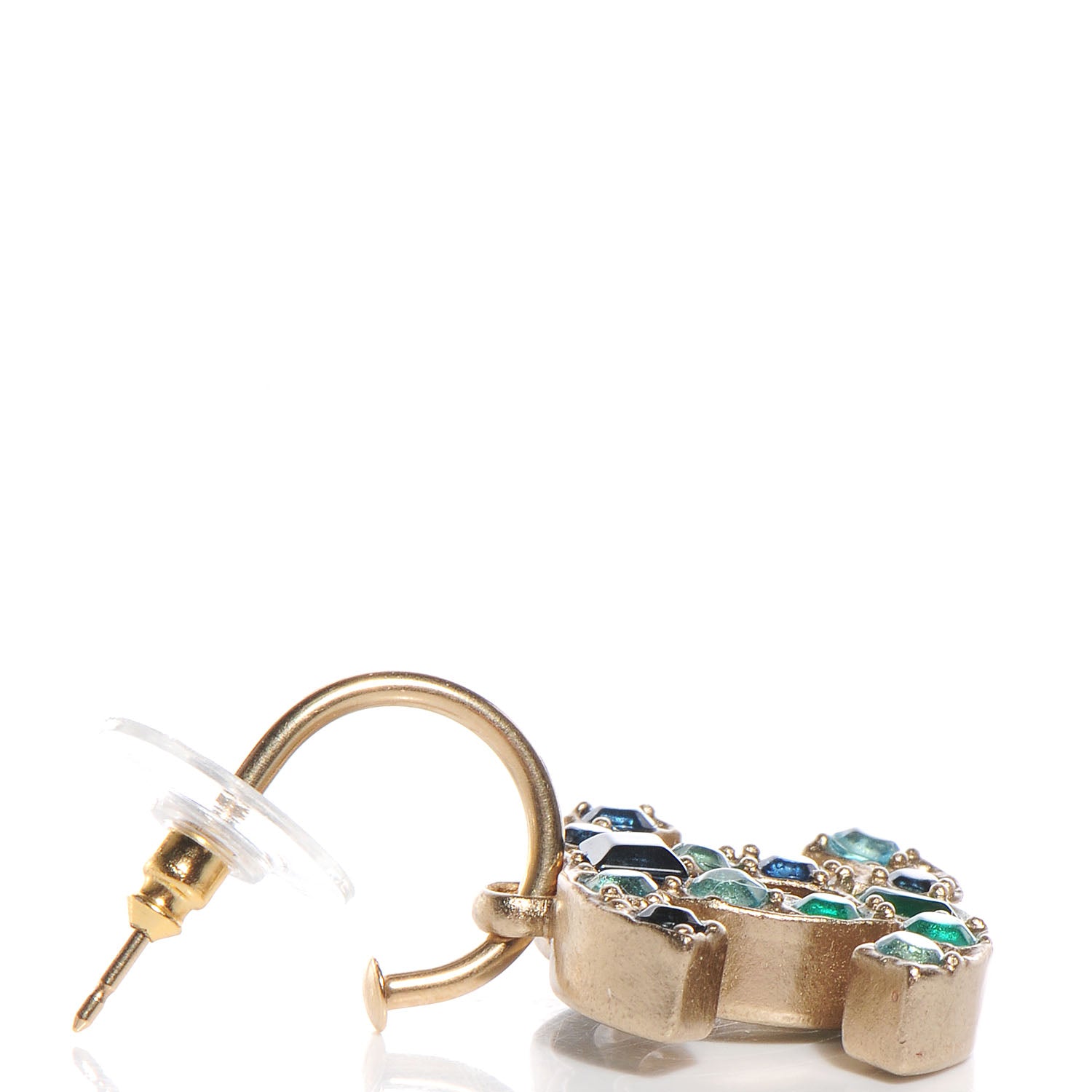 Chanel Multicolor CC Earrings Gold 4 of 7