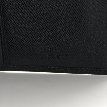 Prada Saffiano Portfolio Wallet Black 6 of 8