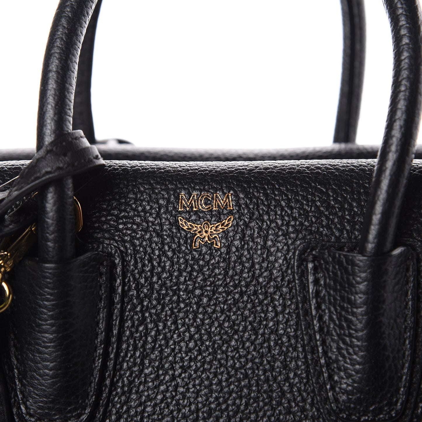 Grained Calfskin Mini Milla Tote Phantom Black