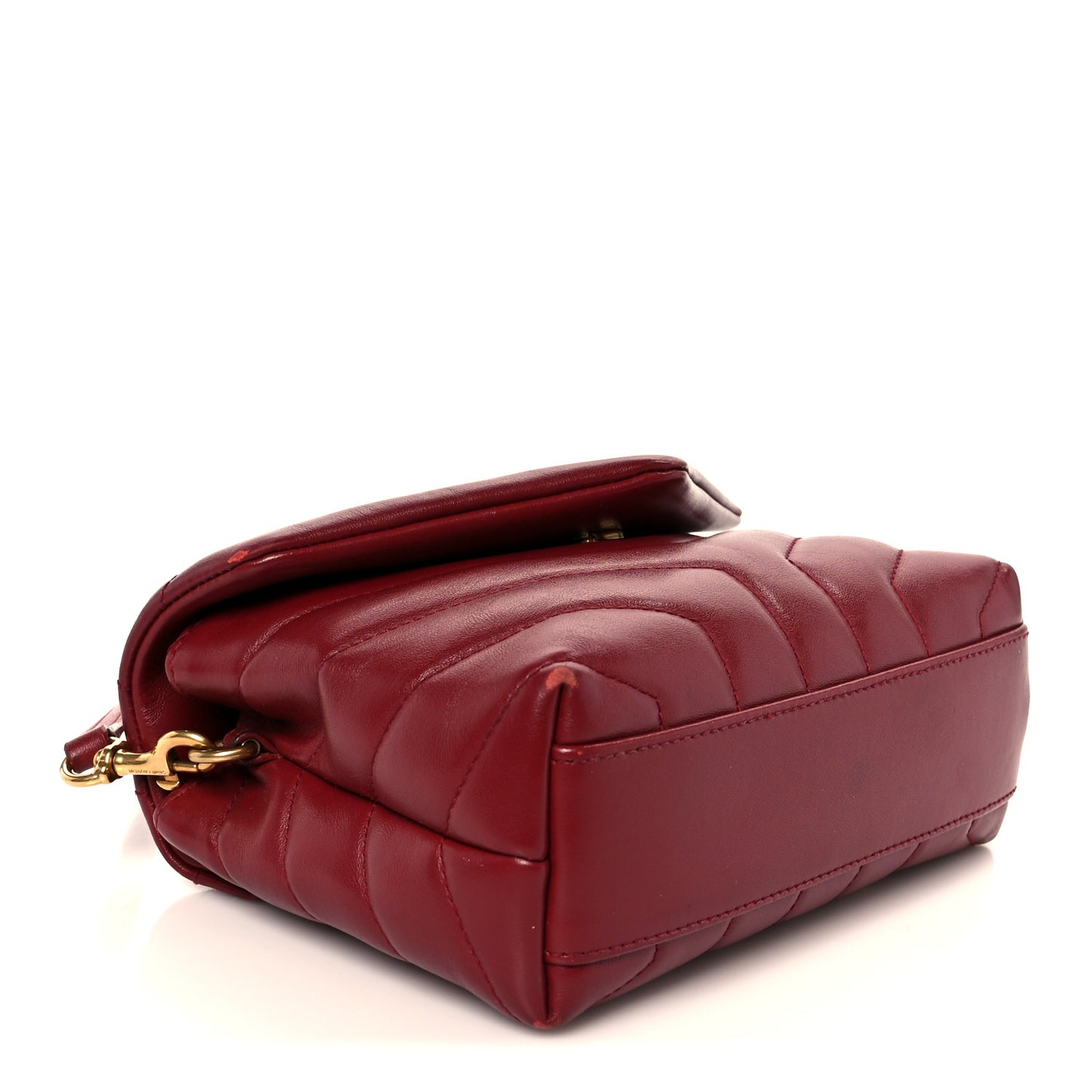 Calfskin Y Quilted Monogram Toy Loulou Crossbody Bag Rouge