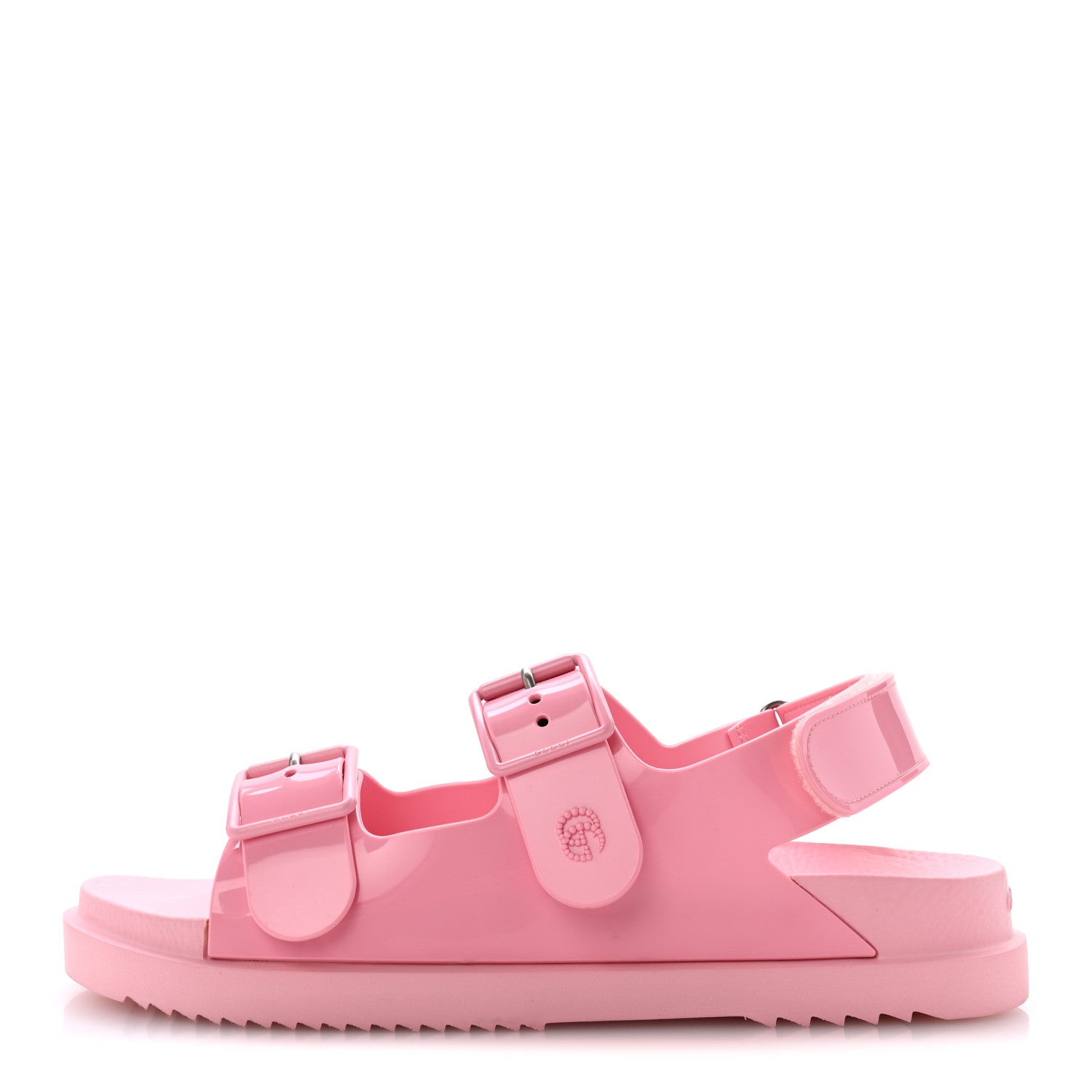 Gucci Rubber Mini Double G Womens Isla Dad Sandals 42 Wild Rose 1 of 9
