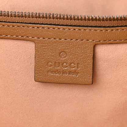 Gucci New Sakai Calfskin Lux Web Medium Dahlia Tote Quarz Beige 3 of 12