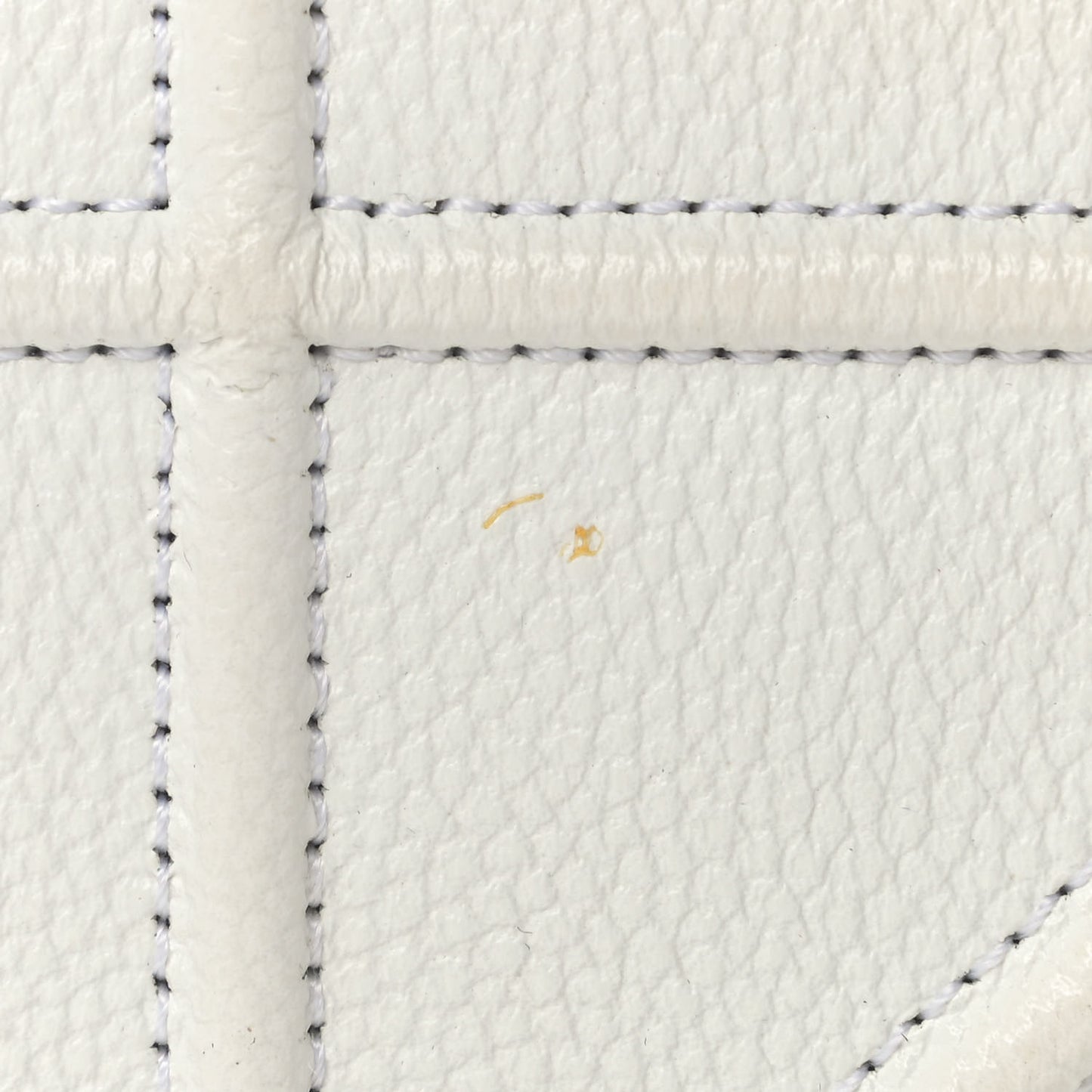 Grained Calfskin Small Diorama Flap Bag Off White