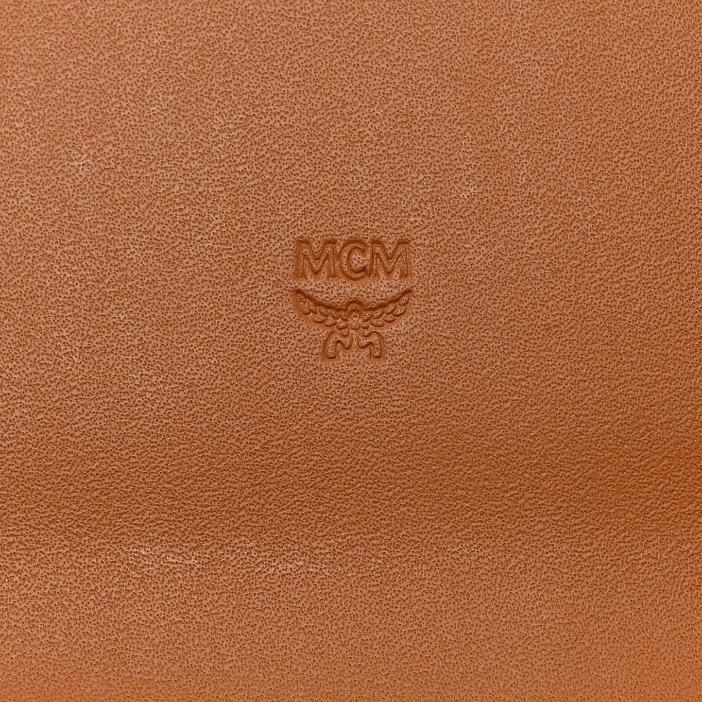 Visetos Large Trifold Flap Wallet Cognac