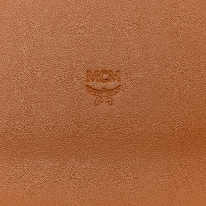 MCM Visetos Large Trifold Flap Wallet Cognac 6 of 7