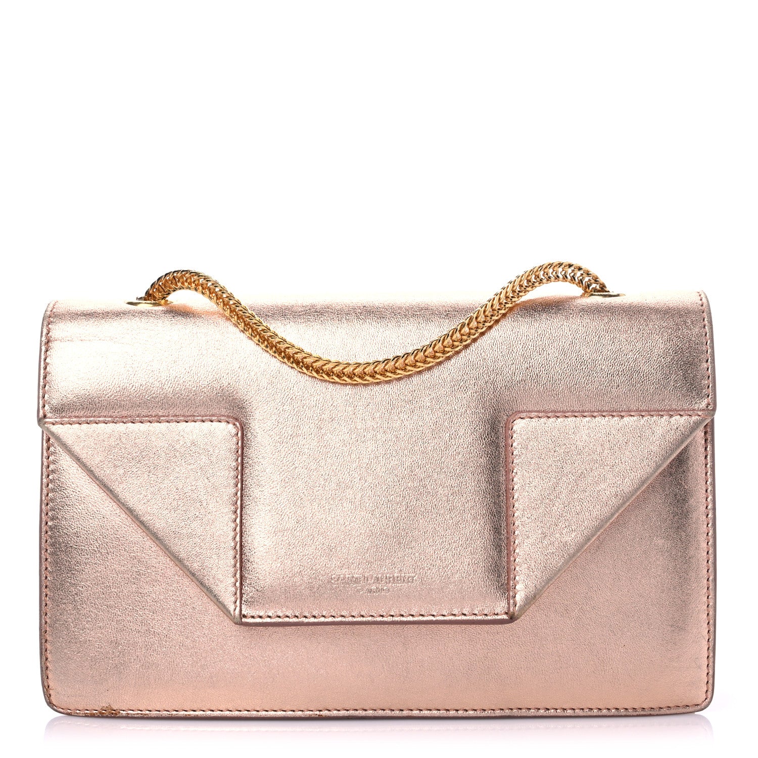 Saint Laurent Metallic Calfskin Small Betty Rose Gold 1 of 13