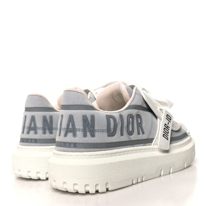 Christian Dior Reflective Fabric Nylon Dior-ID Platform Sneakers 39 Silver 4 of 8