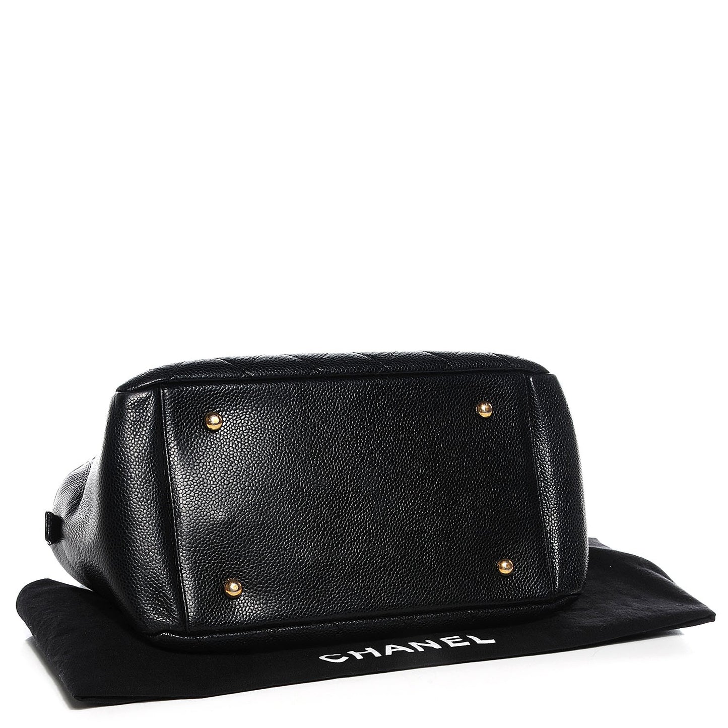 Caviar Quilted Petit Timeless Tote PTT Black