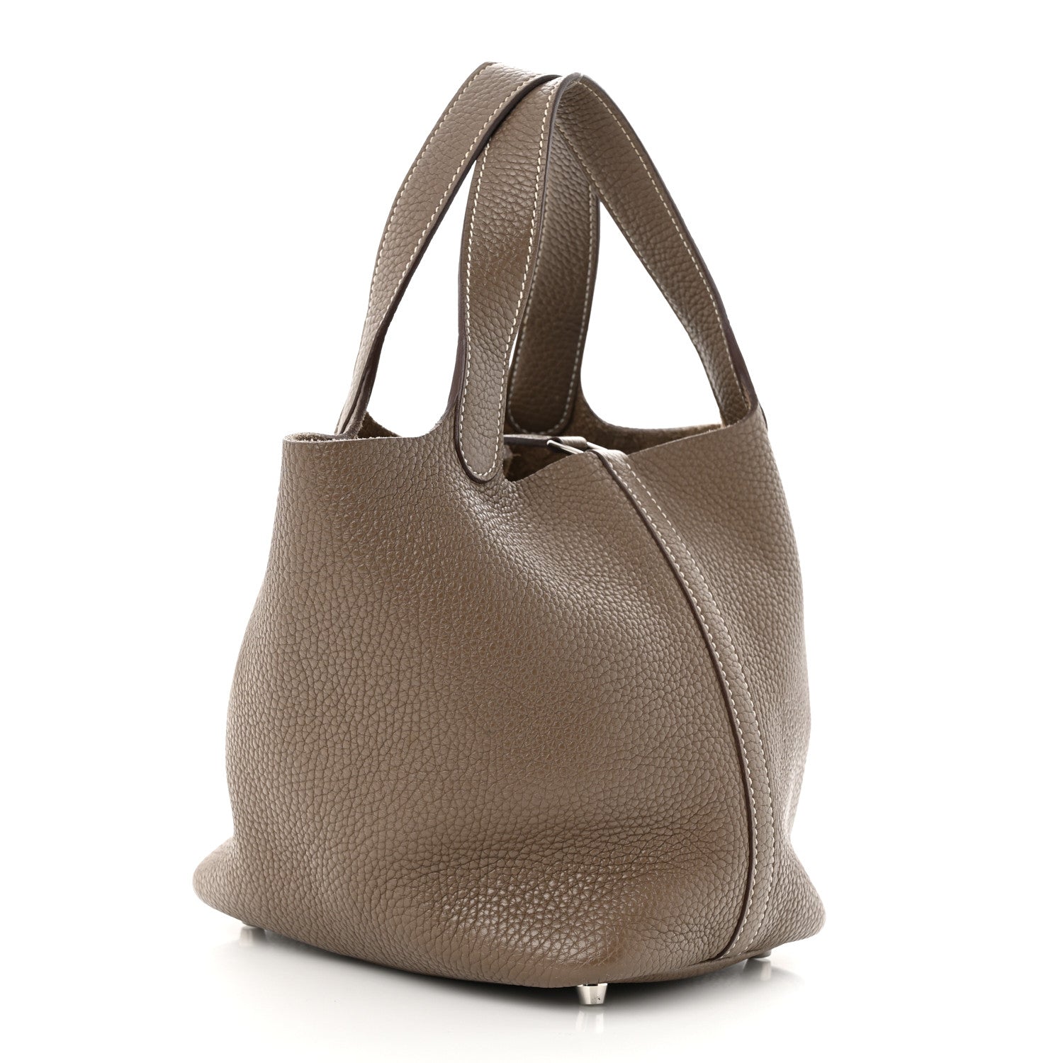 Hermes Taurillon Clemence Picotin Lock 18 PM Etoupe 3 of 11