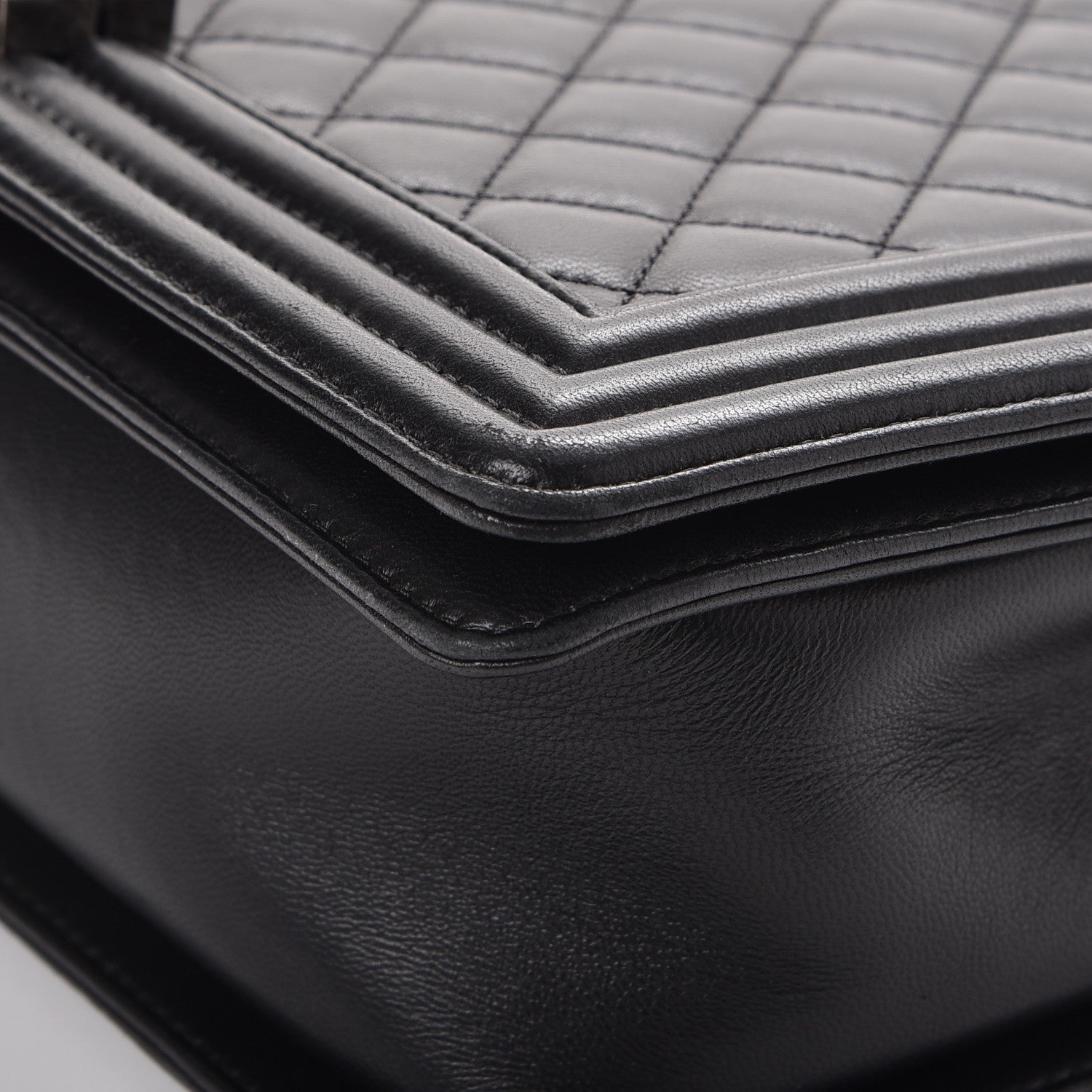 Chanel Lambskin Quilted New Medium Boy Flap Black 9 of 11
